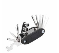 14-in-1 Bicycle Repair Tool, Multi-functional, Compact and Lightweight, suitable for Road Mountain Bike Folding Bicycle Emergency Repair Kit Motorcycle Accessories.,Black
