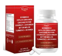 14-in-1 Liposomal Berberine Capsules -1800mg, Ultra High Absorption Supplement - Supports Immune Function, Gut Health and Metabolic and Cardiovascular Health (60 Capsules)