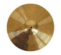 14 In Crash Cymbal For Drum Kit, 35.5 Cm Percussion Add-On, Golden Stainless Steel Cymbal, Smooth Finish, Clear Tone, Easy Mount, Suits All Levels