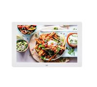 14 In High-Definition Digital Photo Frame, Loop Playback Of Pictures And Videos, Wall-Mounted Advertising Display Cabinet, Electronic Calendar Function (White)