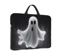 14 in Laptop Sleeve Bag Shockproof Laptop Case Black and Halloween Ghost Computer Carrying Cover Briefcase with Handle