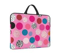 14 in Laptop Sleeve Bag Shockproof Laptop Case Crazy Polka dots Computer Carrying Cover Briefcase with Handle