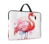 14 in Laptop Sleeve Bag Shockproof Laptop Case Flamingo Watercolor Computer Carrying Cover Briefcase with Handle