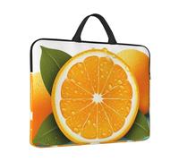 14 in Laptop Sleeve Bag Shockproof Laptop Case Fresh Orange Fruit Computer Carrying Cover Briefcase with Handle