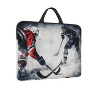 14 in Laptop Sleeve Bag Shockproof Laptop Case Ice Hockey Art Computer Carrying Cover Briefcase with Handle