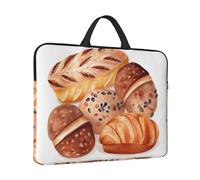 14 in Laptop Sleeve Bag Shockproof Laptop Case Painted Bread Computer Carrying Cover Briefcase with Handle