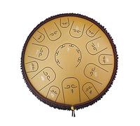 14-inch 15-note Steel Tongue Drum D Key, Percussion Instrument Psychotherapy, With Adult Travel Bag, For Children’s Gifts (Color : C)