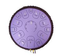 14-inch 15-note Steel Tongue Drum D Key, Percussion Instrument Psychotherapy, With Adult Travel Bag, For Children’s Gifts (Color : B)