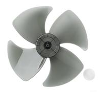 14 Inch 4-Blade Replacement Fan Blade PP Plastic Quiet Design Compatible with Floor Wall and Table Fans Durable Easy Install for Home or Office Use(16inch Black)