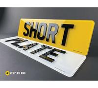 14 inch 4D Number Plates Front and Rear 5 Characters