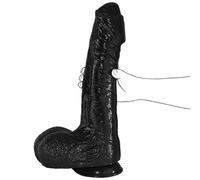 14 inch Big Black BBC Dildo,Realistic Uncut Foreskin Thick Dildo Huge Fake Penis with Strong Suction Cup for G Spot and Anal Play Lifelike Giant Dildos Sex Toys for Women Men Couples Sexual