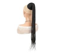 14 Inch Boho Braids Pre-Looped Synthetic Crochet Hair for Black Women,Drawstring Ponytail Extension(4)