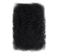 14 Inch Bulk Human Hair Afro Kinkys, Curly Black Hair For Dreadlock Extensions, Versatile Hair Styling For Various Looks, Quick Setup, No Odor