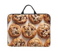 14 inch Chocolate Chip Cookies Print Laptop Sleeve Bag, Water-Resistant Computer Carrying Case for Men & Women