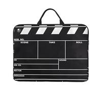 14 inch Classic Movie Clapboard Black Print Laptop Sleeve Bag, Water-Resistant Computer Carrying Case for Men & Women