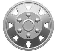 14-inch Deep Dish Wheel Trim Covers, Silver, Set of 4, Premium Quality Cover Hub Cap Covers, 14" For Vans, Motorhomes