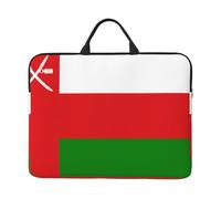 14 inch Flag of Oman Print Laptop Sleeve Bag, Water-Resistant Computer Carrying Case for Men & Women
