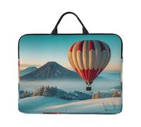 14 inch Floating hot air balloon Print Laptop Sleeve Bag, Water-Resistant Computer Carrying Case for Men & Women