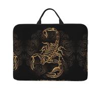 14 inch gold scorpion Print Laptop Sleeve Bag, Water-Resistant Computer Carrying Case for Men & Women