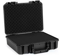 14 inch HardShell Carrying Case,Water-resistant & Storage Box with Customizable Foam,Portable Protective Tool Box for Microphone,Recorder,Electronics,Tools,Cameras,Equipment and More,14" x 10.8" x 4"