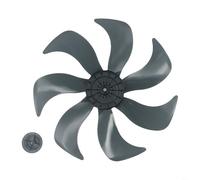 14 Inch Household Silent Fan Blade Plastic Propeller With Nut Cover, Plastic Propeller 7/9/15 Blade Fan Accessories, Floor To Ceiling Fan Blades(7-blade)
