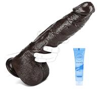 14 Inch Huge Thick Big Dildo -3.3LB Giant BBC Monster Dildo, XXL Large Anal Dildos with Suction Cup for Hands-Free Play, Soft Curved Massive Wide Dildos, Adult Sex Toys & Games for Men Women Gay