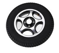 14 Inch Inflatable Wheel with 17mm Mounting Hole, 3.00-8 Connector Non Slip Rubber Tire, High Load Bearing 150KG Cart Wheel for Handcart, Trolley, Garden Cart and Push Cart