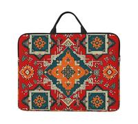 14 inch Intricate Turkish Textile Print Laptop Sleeve Bag, Water-Resistant Computer Carrying Case for Men & Women