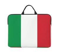 14 inch italy flag Print Laptop Sleeve Bag, Water-Resistant Computer Carrying Case for Men & Women