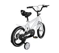 14 Inch Kids Bike with Training Wheels - Adjustable Height Children's Bicycle for Ages 3-6 Years, Beginner Cycle with Safety Fenders, Dual Brakes & Lightweight Steel Frame (Boy/Girl Toddler Bike)