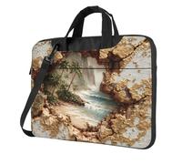 14 inch Laptop Bag with Unique Paradise in a Crack Pattern Light and Easy To Carry for Business Trips Work and Study