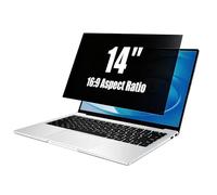 14 inch Laptop Privacy Screen 16:9 Anti-Spy Anti-Glare Blue Light Blocking | Removable Filter Compatible With HP, Dell, Acer, Lenovo, ThinkPad, Samsung, Asus, Sony. Protects Visual Privacy