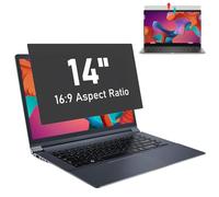 14 inch Laptop Privacy Screen Filter for 16:9 Widescreen Display, SOPPY Anti Glare Screen Protector for Notebook, Laptop Monitor Screen Privacy Filter, UV and Blue Light Filter (14",16:9)