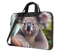 14 Inch Laptop Shoulder Bag For Men Women,Waterproof Briefcase Messenger Bag Cute Koala Laptop Sleeve Bag W/Strap Handle