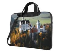 14 Inch Laptop Shoulder Bag For Men Women,Waterproof Briefcase Messenger Bag Germany Neuschwanstein Castle Laptop Sleeve Bag W/Strap Handle