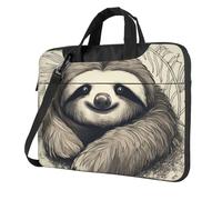 14 Inch Laptop Shoulder Bag For Men Women,Waterproof Briefcase Messenger Bag Sloth My Spirit Animal Laptop Sleeve Bag W/Strap Handle