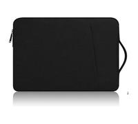 14 Inch Laptop Sleeve Case for MacBook Pro 14 inches M4 Chip A3112 A3185 A3401 Canvas Handbag Portable Package Pouch Carrying Travel with Stainless Steel Zipper Polyester Accessories (Black)