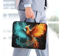 14 Inch Laptop Sleeve Case Waterproof Travel Laptop Bag Handbag Shockproof Protective Computer Cover Fire And Water Phoenix Carrying Bag Briefcase With Handle For 13-14 Inch Notebook
