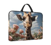 14 inch Laptop Sleeve with Handle Shockproof Laptop Bag Waterproof Computer Cover Bag Beautiful Giraffe Briefcase