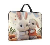 14 inch Laptop Sleeve with Handle Shockproof Laptop Bag Waterproof Computer Cover Bag Bunny Hug Briefcase