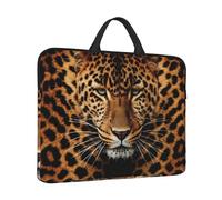 14 inch Laptop Sleeve with Handle Shockproof Laptop Bag Waterproof Computer Cover Bag Depict a Leopard Briefcase