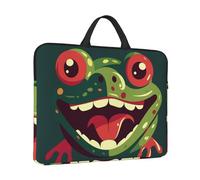 14 inch Laptop Sleeve with Handle Shockproof Laptop Bag Waterproof Computer Cover Bag Frog with Mouth Open Briefcase