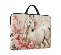 14 inch Laptop Sleeve with Handle Shockproof Laptop Bag Waterproof Computer Cover Bag Horse Image Briefcase