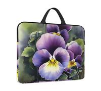 14 inch Laptop Sleeve with Handle Shockproof Laptop Bag Waterproof Computer Cover Bag Pansy Perfection Briefcase