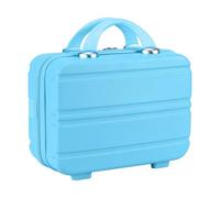 14 Inch Large Capacity Small Luggage Case For Travel, Fashionable Cosmetic Storage Organizer For Socks, Underwear, Bras, blue, Se référer au descriptif, Refer to description