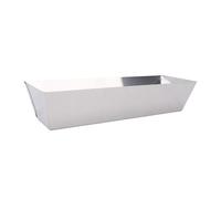 14 Inch Mud Pan, High Strength, Easy to Clean, Long Lasting, Stainless Steel for Cement, Mortar, Putty, Paint