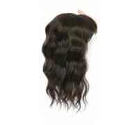 14 inch Natural-Looking Hair Topper for Women, Short Wavy Breathable Wiglet 6.5"x6.5" Base, for Thinning Hair Coverage(6#)