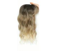 14 inch Natural-Looking Hair Topper for Women, Short Wavy Breathable Wiglet 6.5"x6.5" Base, for Thinning Hair Coverage(R6-12-613)