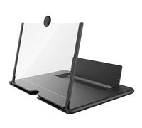 14 Inch Phone Screen Magnifier Abs Mobile Phone Amplifier Foldable Screen Enlarger with Phone Holder for Indoor and Office