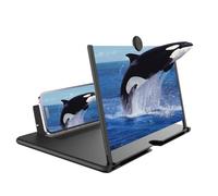 14 Inch Phone Screen Magnifier,HD Mobile Phone Amplifier with Foldable Stand Holder 3D HD Movie Screen Magnifying Design Screen Amplifier with Pull Design for All Smartphone